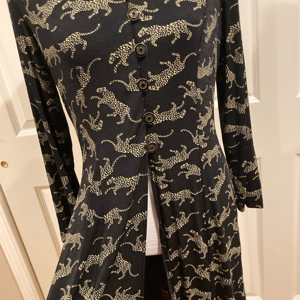 Cache Two Piece Pant Set Long Line Split Top Tuxe… - image 6